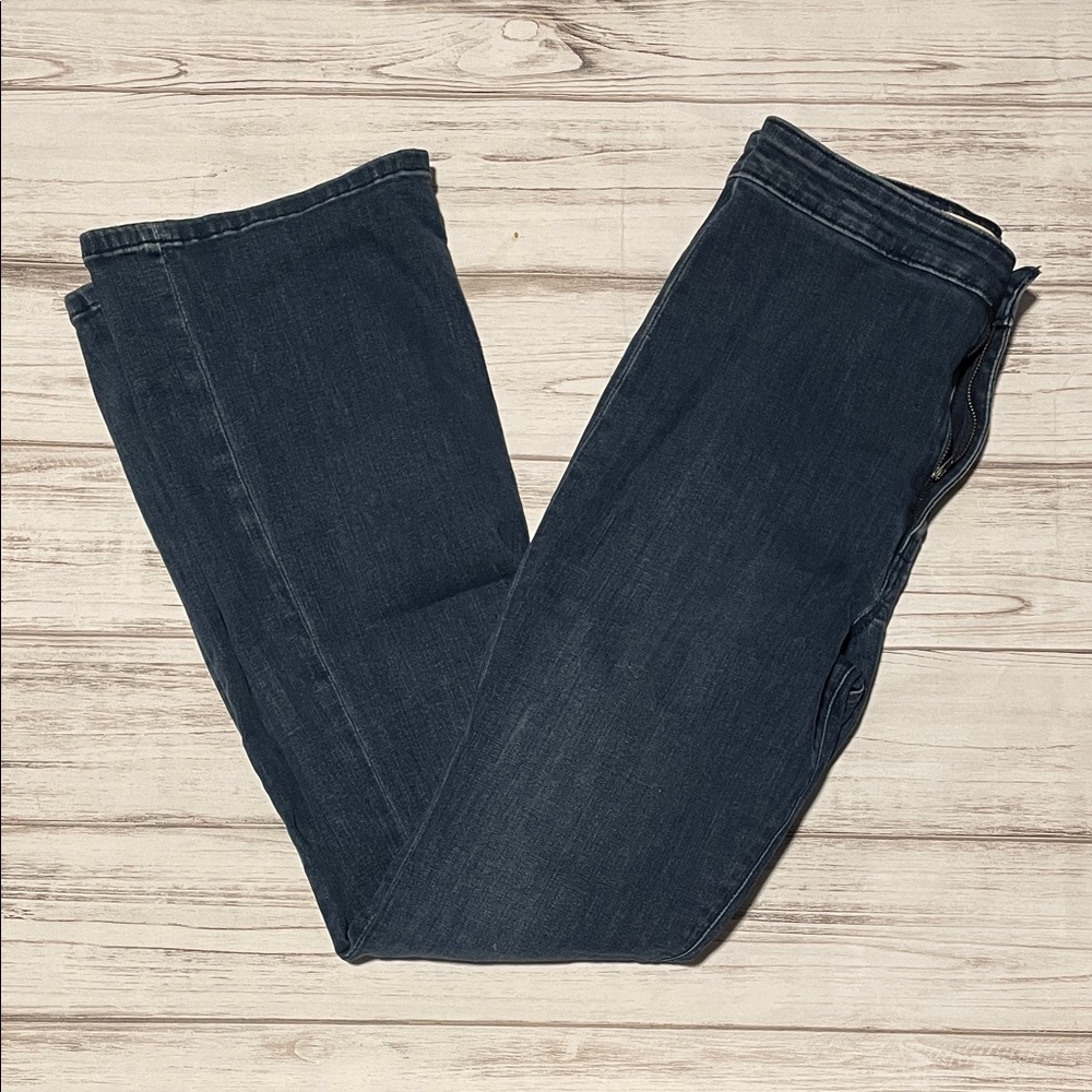 Pilcro Dark Blue Straight Leg Women's Jeans